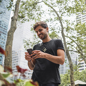 corgra young man smiling